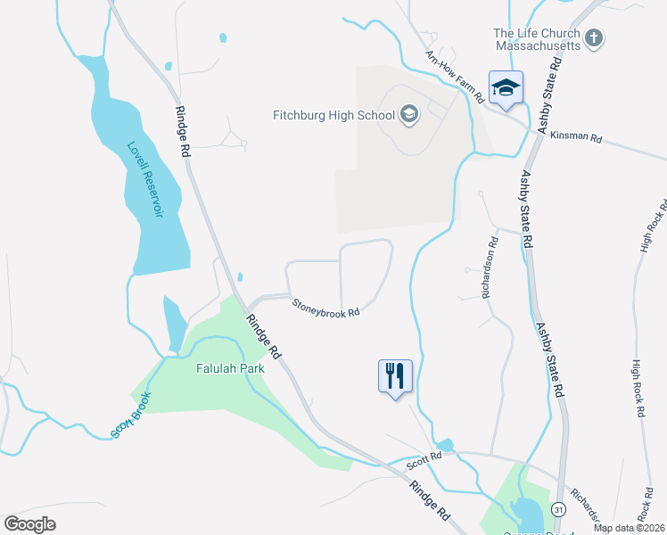 map of restaurants, bars, coffee shops, grocery stores, and more near 330 Stoneybrook Road in Fitchburg