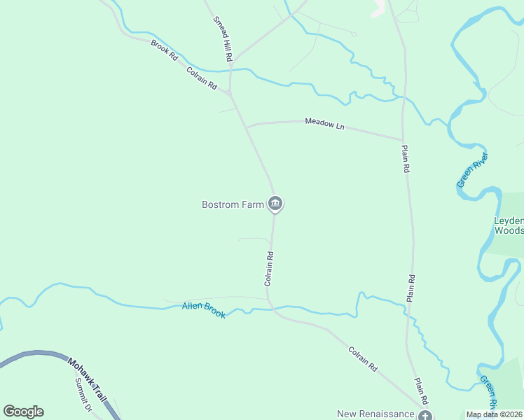 map of restaurants, bars, coffee shops, grocery stores, and more near 702 Colrain Rd in Greenfield