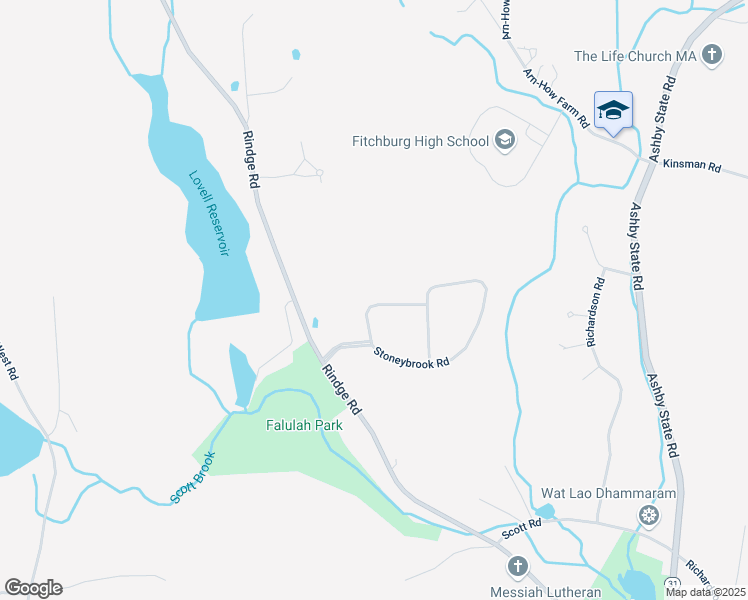 map of restaurants, bars, coffee shops, grocery stores, and more near 48 Village Crossing in Fitchburg