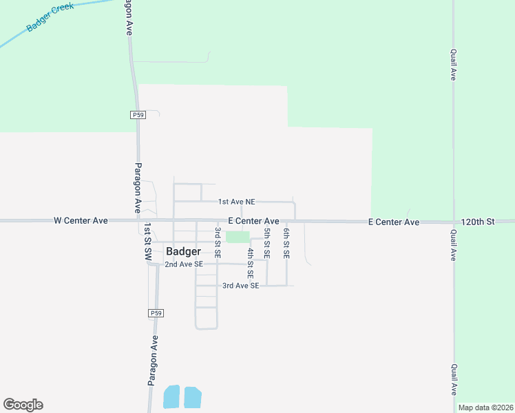 map of restaurants, bars, coffee shops, grocery stores, and more near 413 1st Avenue Northeast in Badger