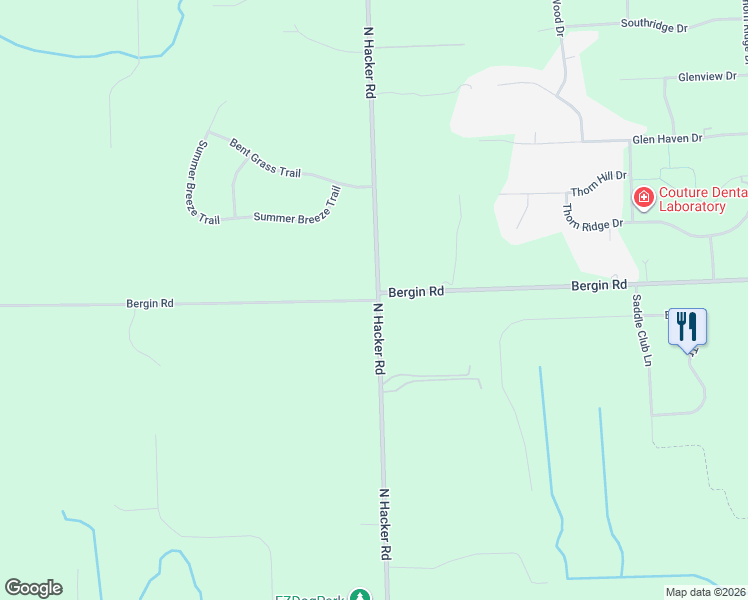 map of restaurants, bars, coffee shops, grocery stores, and more near 938 North Hacker Road in Howell