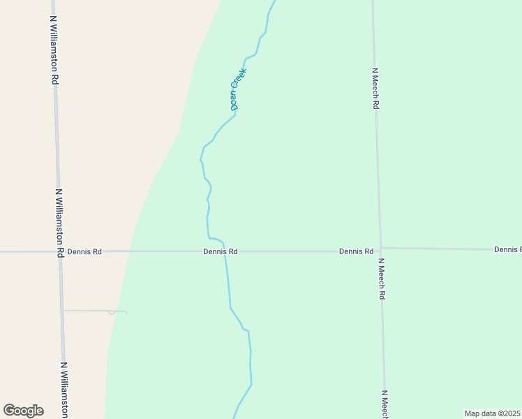 map of restaurants, bars, coffee shops, grocery stores, and more near 2315 Dennis Road in Williamston