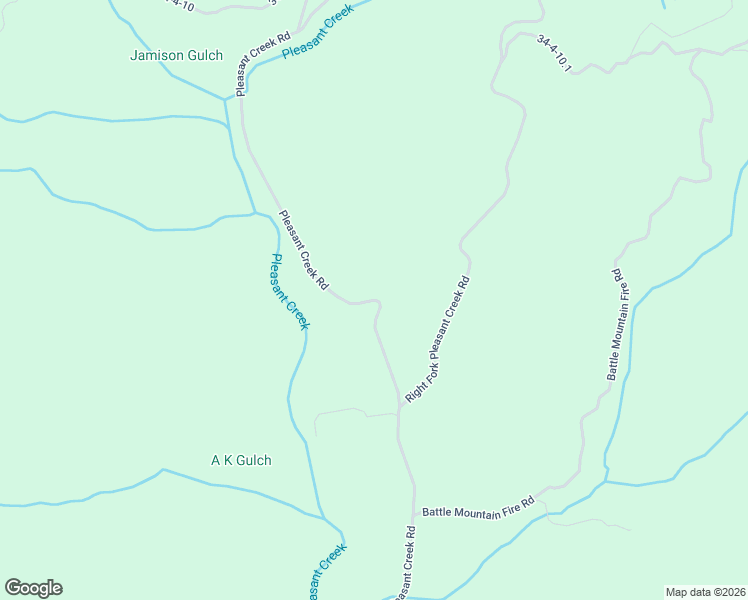 map of restaurants, bars, coffee shops, grocery stores, and more near Pleasant Creek Road in Jackson County