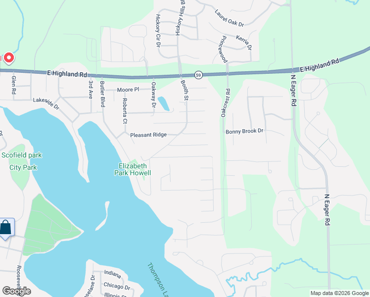 map of restaurants, bars, coffee shops, grocery stores, and more near 2401 Ava Drive in Howell