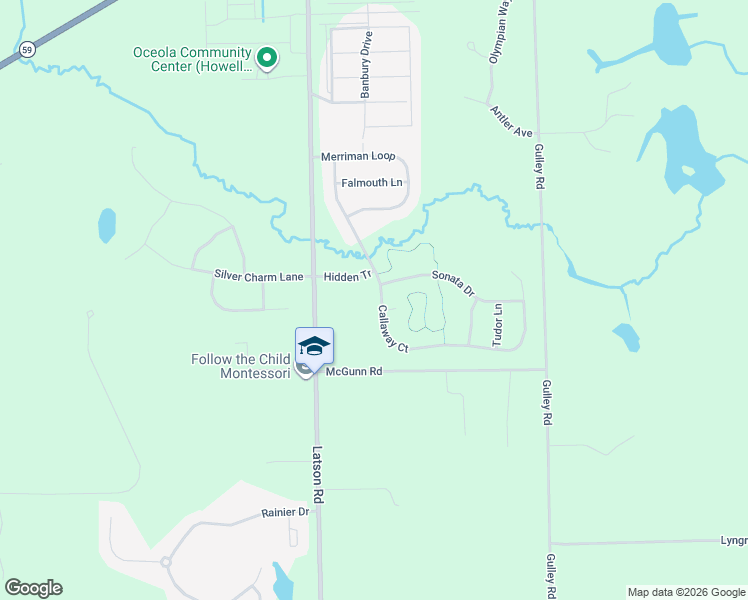 map of restaurants, bars, coffee shops, grocery stores, and more near 1383 Callaway Court in Howell