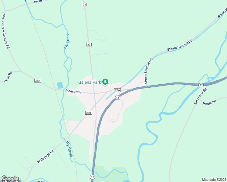 map of restaurants, bars, coffee shops, grocery stores, and more near 242 County Road 23A in Norwich