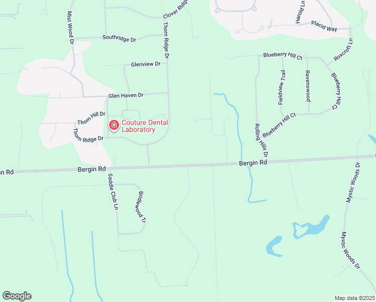 map of restaurants, bars, coffee shops, grocery stores, and more near 8841 Bergin Road in Howell