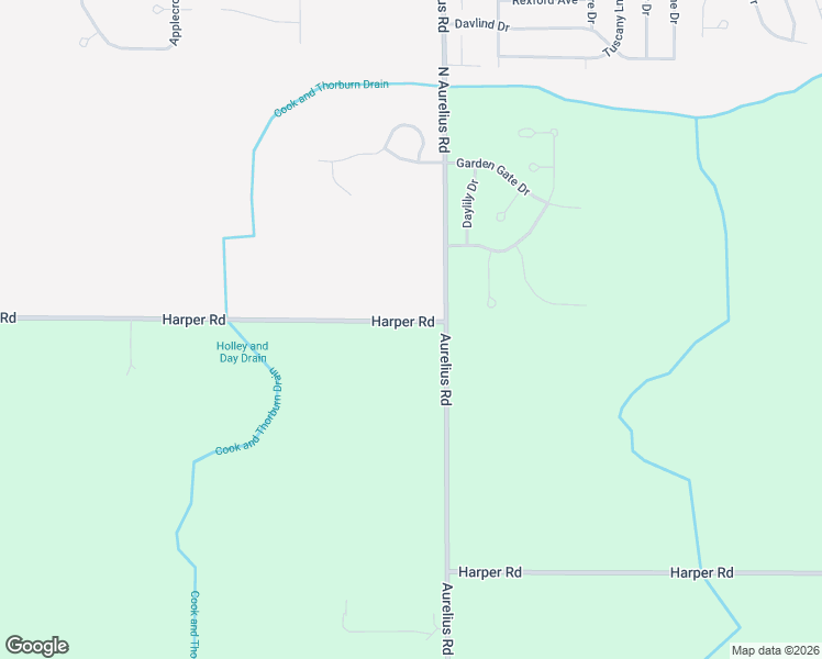 map of restaurants, bars, coffee shops, grocery stores, and more near 4535 Harper Road in Delhi charter Township