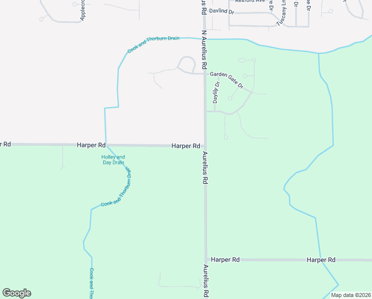 map of restaurants, bars, coffee shops, grocery stores, and more near 4535 Harper Road in Delhi charter Township