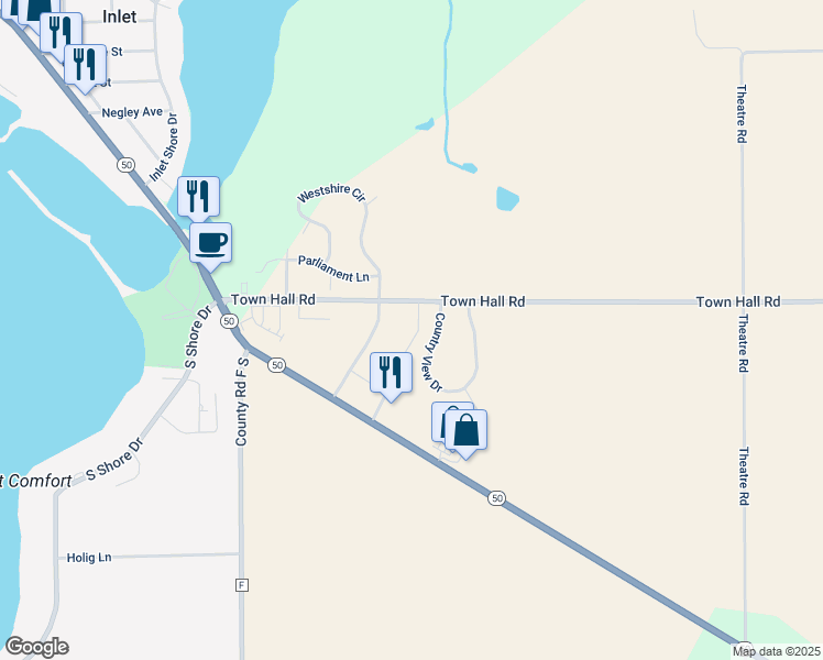 map of restaurants, bars, coffee shops, grocery stores, and more near 5559 Edgewater Court in Delavan