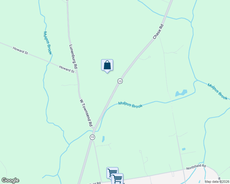 map of restaurants, bars, coffee shops, grocery stores, and more near 576-722 Chase Road in Lunenburg