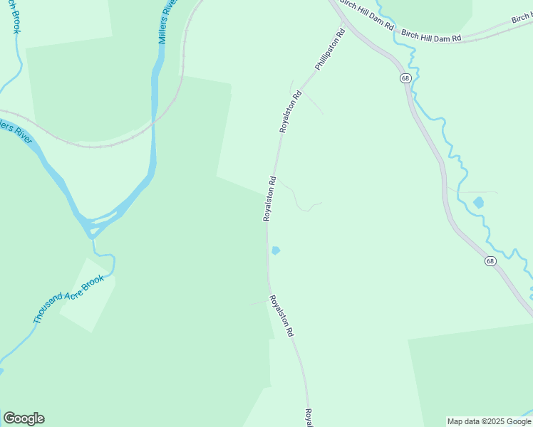 map of restaurants, bars, coffee shops, grocery stores, and more near 800 Royalston Road in Phillipston