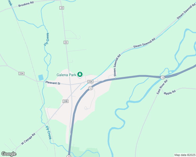 map of restaurants, bars, coffee shops, grocery stores, and more near 242 County Road 23A in Norwich