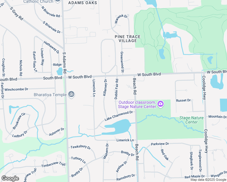map of restaurants, bars, coffee shops, grocery stores, and more near 6915 Dublin Fair Road in Troy