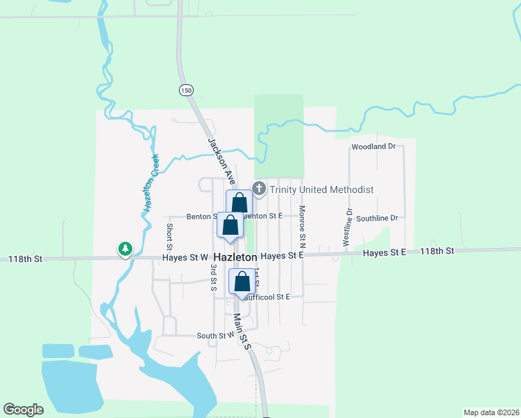map of restaurants, bars, coffee shops, grocery stores, and more near 201 Benton Street West in Hazleton