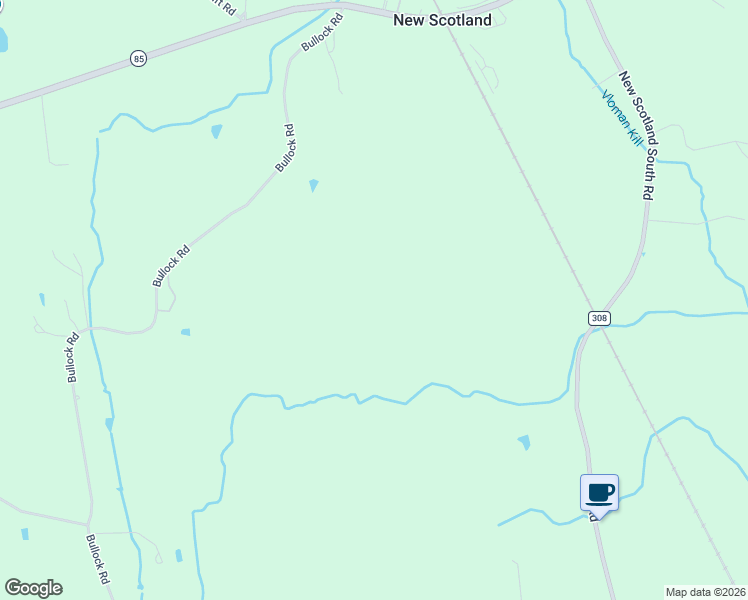 map of restaurants, bars, coffee shops, grocery stores, and more near 83 Bullock Road in Slingerlands