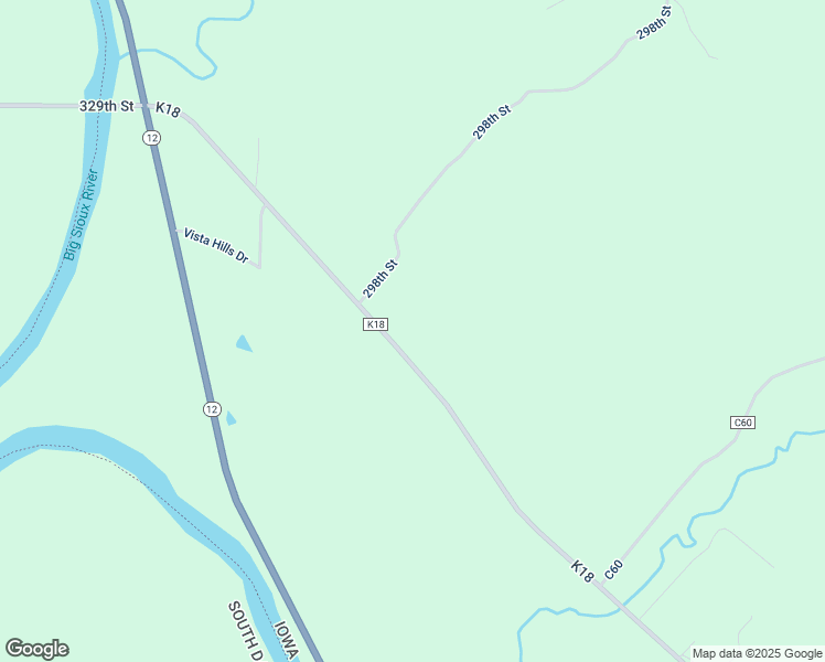 map of restaurants, bars, coffee shops, grocery stores, and more near 29690-30044 K18 in Sioux City