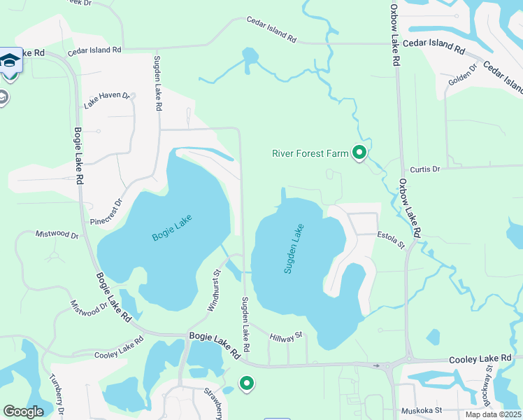 map of restaurants, bars, coffee shops, grocery stores, and more near 1161 Sugden Lake Road in White Lake charter Township