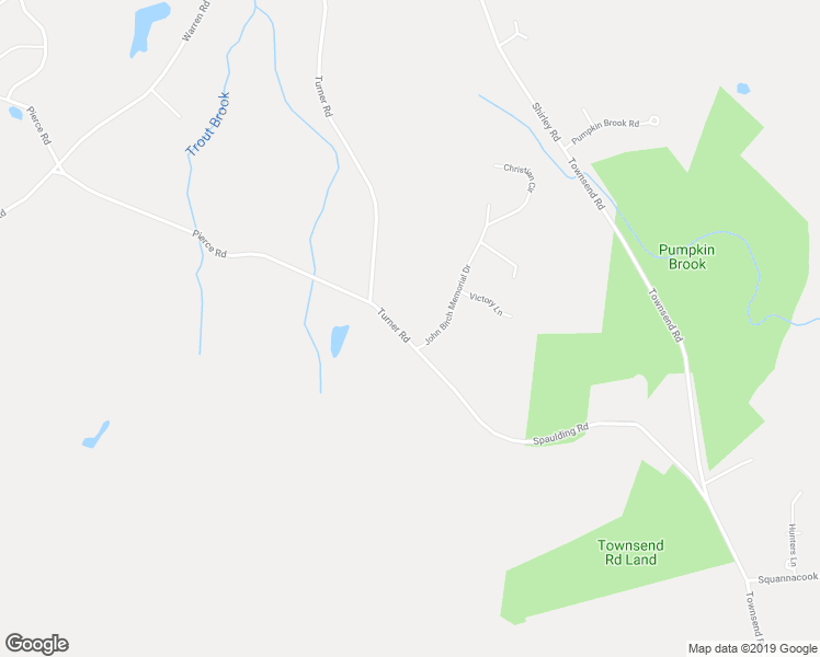 map of restaurants, bars, coffee shops, grocery stores, and more near 106 Turner Road in Townsend