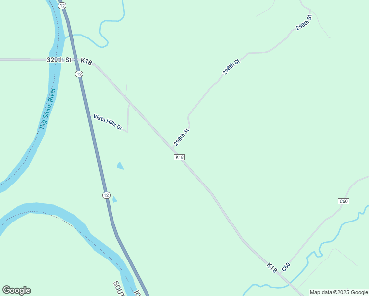 map of restaurants, bars, coffee shops, grocery stores, and more near 29690 K18 in Sioux City