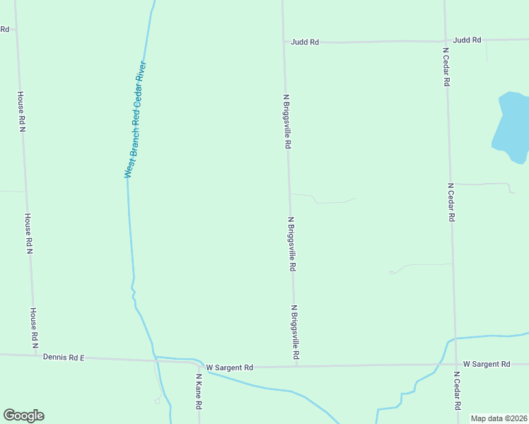 map of restaurants, bars, coffee shops, grocery stores, and more near 1495 North Briggsville Road in Fowlerville
