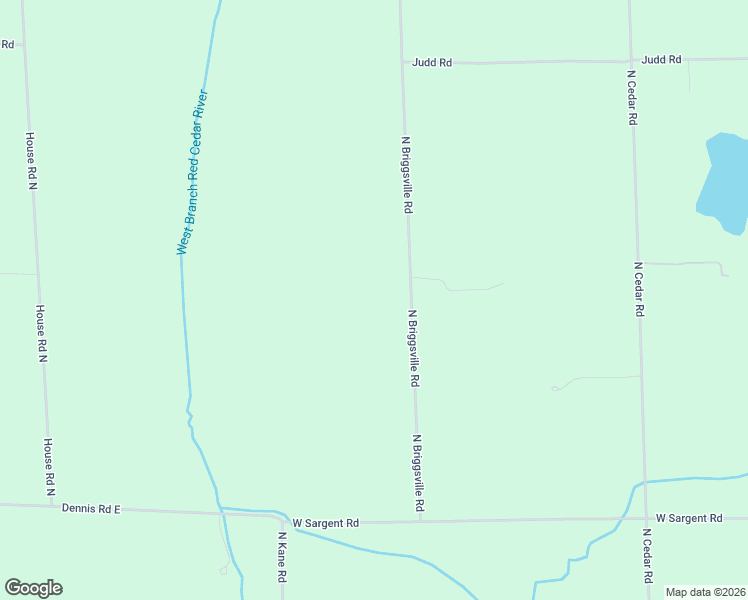 map of restaurants, bars, coffee shops, grocery stores, and more near 1495 North Briggsville Road in Fowlerville