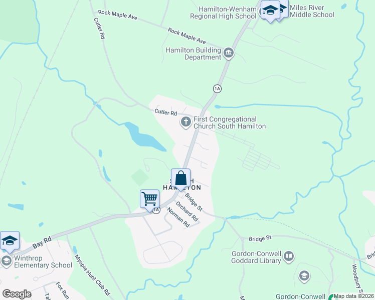 map of restaurants, bars, coffee shops, grocery stores, and more near 598 Bay Road in Hamilton