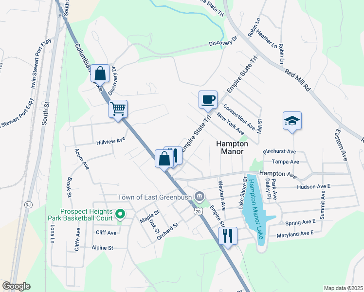 map of restaurants, bars, coffee shops, grocery stores, and more near 77 Sherwood Avenue in Rensselaer