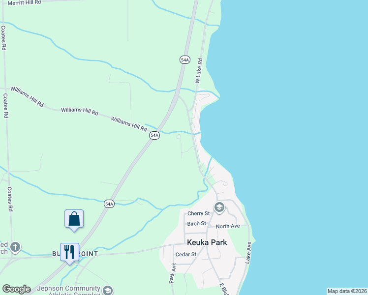 map of restaurants, bars, coffee shops, grocery stores, and more near 3635 Central Avenue in Penn Yan