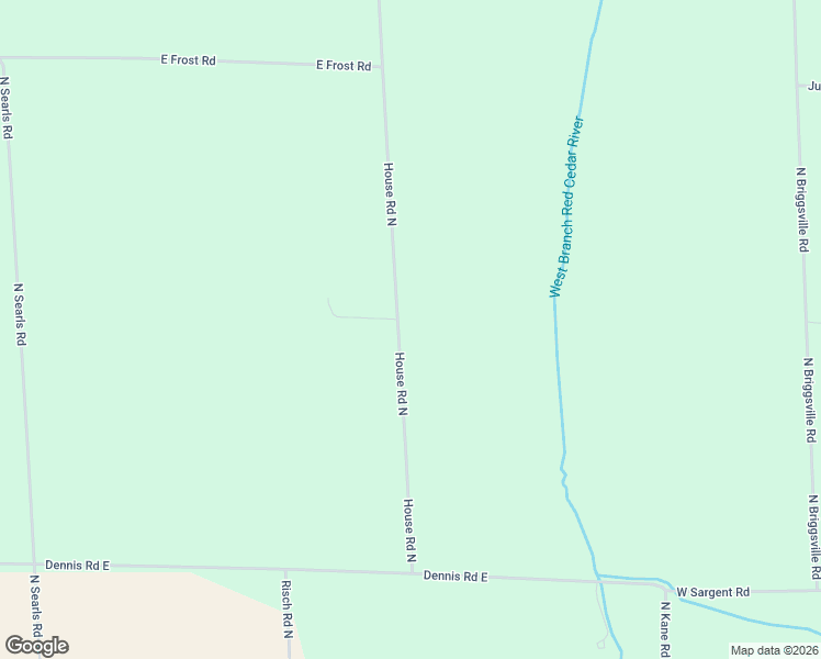 map of restaurants, bars, coffee shops, grocery stores, and more near 1246 House Road North in Webberville