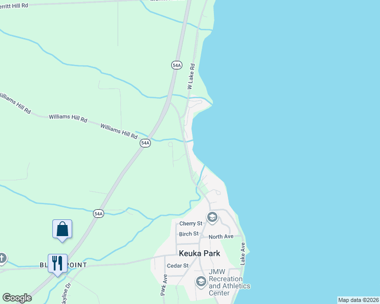 map of restaurants, bars, coffee shops, grocery stores, and more near 3673 Bay View in Penn Yan