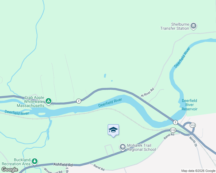 map of restaurants, bars, coffee shops, grocery stores, and more near 2131-2149 Mohawk Trail in Charlemont