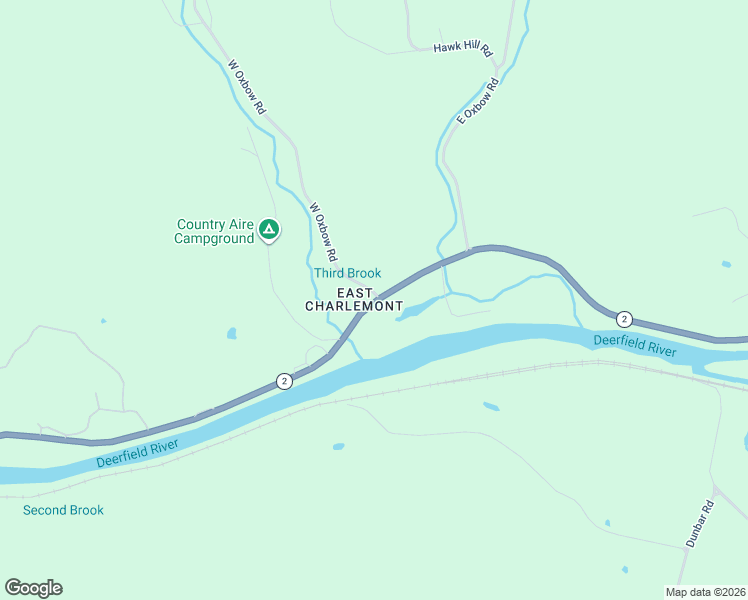 map of restaurants, bars, coffee shops, grocery stores, and more near 13 West Oxbow Road in Charlemont