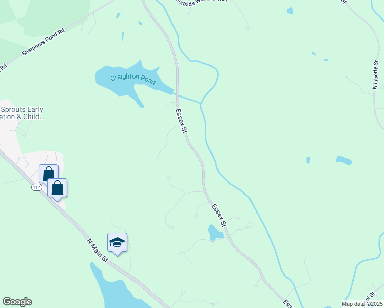 map of restaurants, bars, coffee shops, grocery stores, and more near 192 Essex Street in Middleton