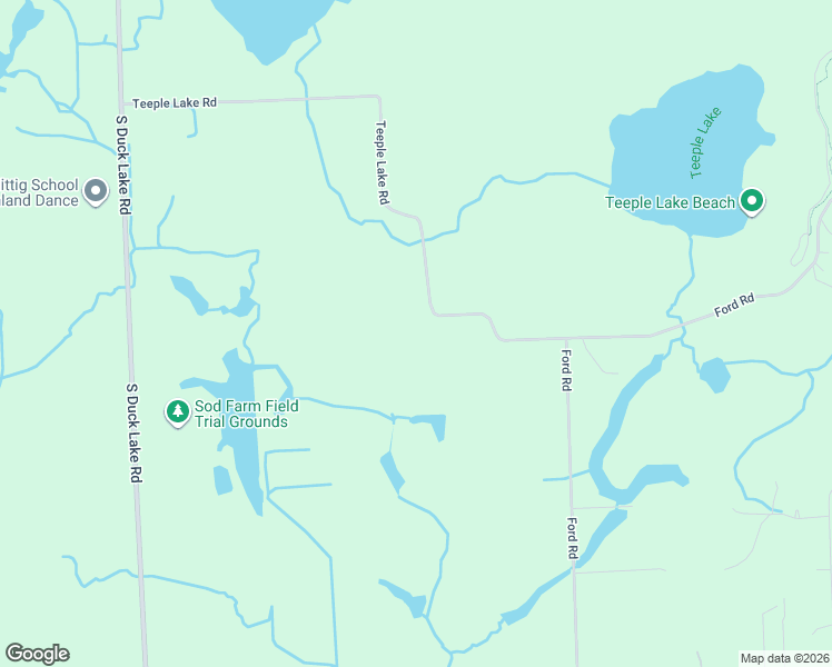 map of restaurants, bars, coffee shops, grocery stores, and more near 3800 Teeple Lake Road in White Lake charter Township