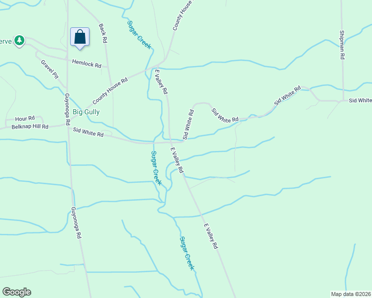 map of restaurants, bars, coffee shops, grocery stores, and more near 2915 East Valley Road in Branchport
