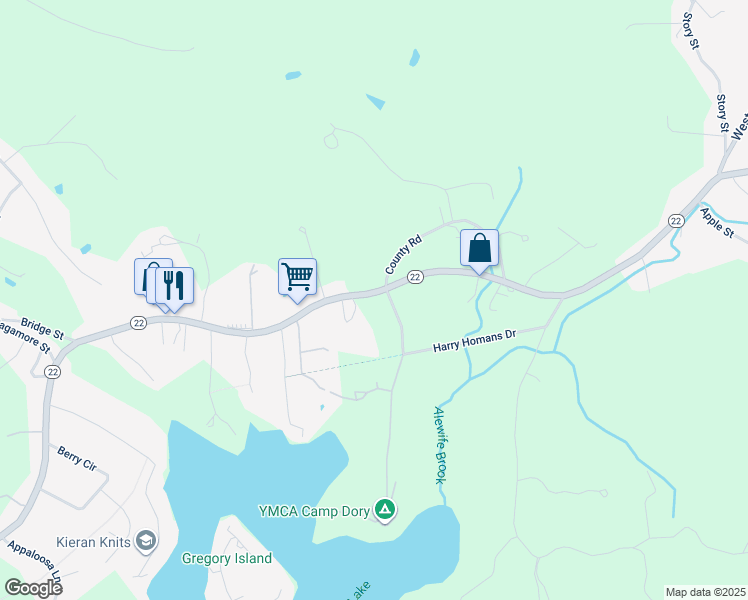 map of restaurants, bars, coffee shops, grocery stores, and more near 184 Western Avenue in Essex