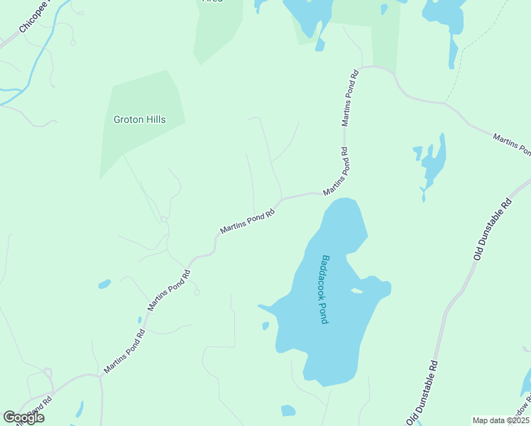 map of restaurants, bars, coffee shops, grocery stores, and more near 653 Martins Pond Road in Groton