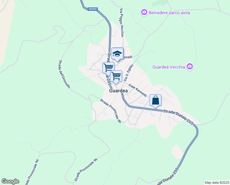 map of restaurants, bars, coffee shops, grocery stores, and more near 7/A Vicolo del Lavoreccio in Guardea