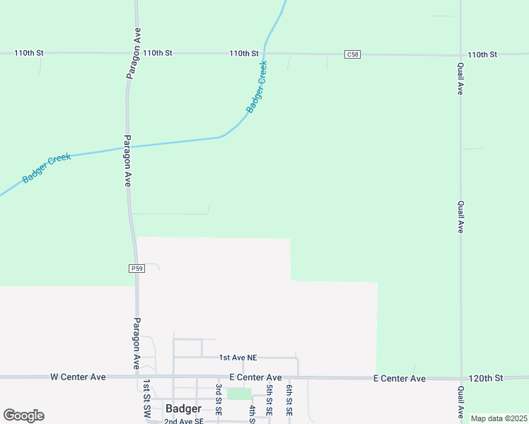 map of restaurants, bars, coffee shops, grocery stores, and more near in Badger