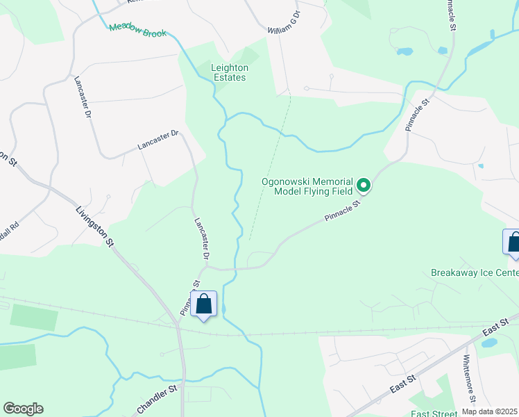 map of restaurants, bars, coffee shops, grocery stores, and more near 200-298 Lancaster Drive in Tewksbury
