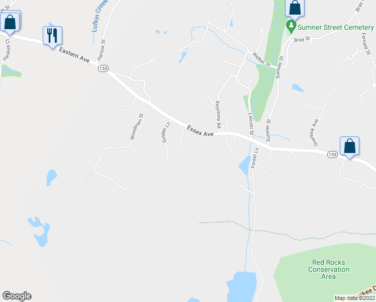 map of restaurants, bars, coffee shops, grocery stores, and more near 618 Essex Avenue in Gloucester