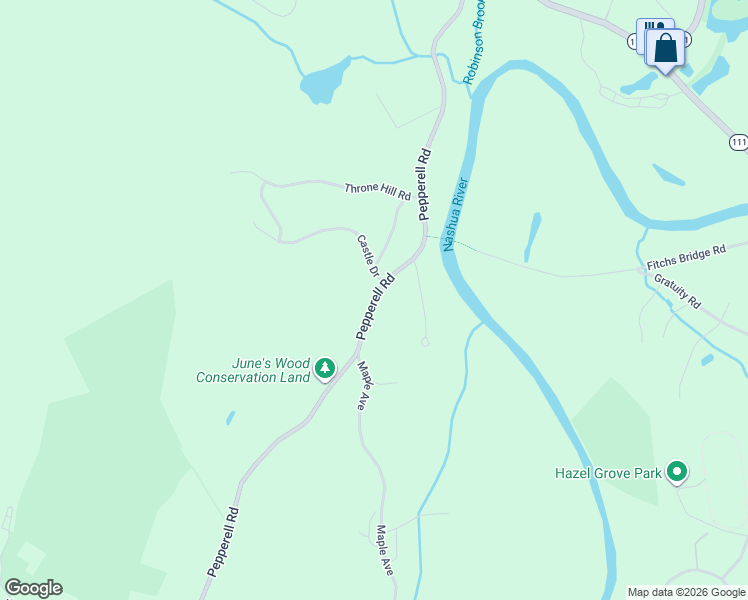map of restaurants, bars, coffee shops, grocery stores, and more near 480 Pepperell Road in Groton