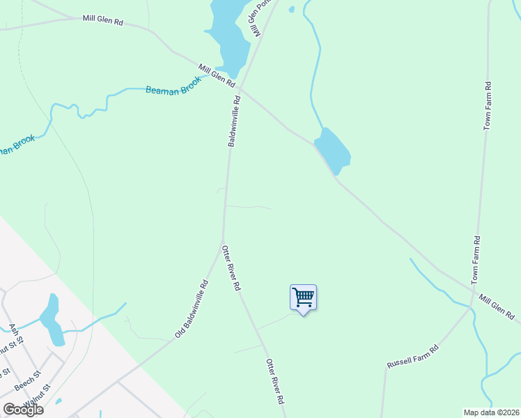 map of restaurants, bars, coffee shops, grocery stores, and more near 188 Baldwinville Road in Winchendon