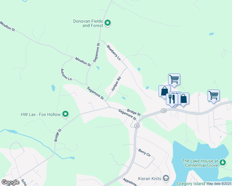 map of restaurants, bars, coffee shops, grocery stores, and more near 9 Juniper Road in Hamilton