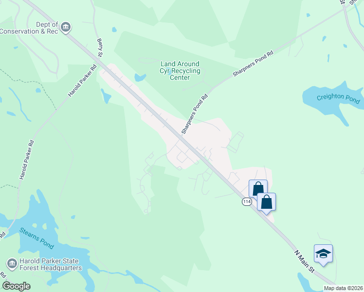 map of restaurants, bars, coffee shops, grocery stores, and more near 1102 Harvest Drive in North Andover