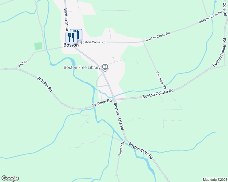 map of restaurants, bars, coffee shops, grocery stores, and more near 9529 Boston State Road in Boston