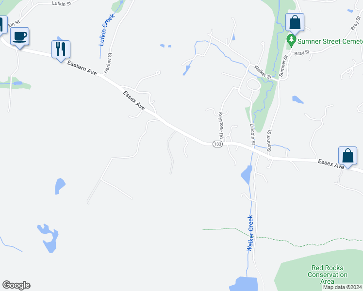 map of restaurants, bars, coffee shops, grocery stores, and more near 618 Essex Avenue in Gloucester