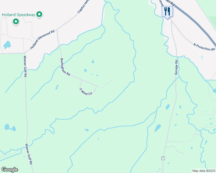 map of restaurants, bars, coffee shops, grocery stores, and more near 9443 Burlingham Road in Holland