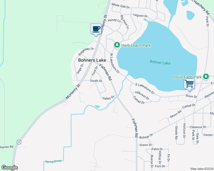 map of restaurants, bars, coffee shops, grocery stores, and more near 8121 Monroe Street in Burlington